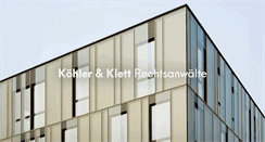 Desktop Screenshot of koehler-klett.de
