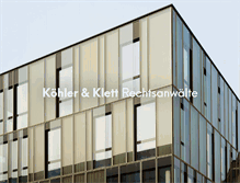 Tablet Screenshot of koehler-klett.de